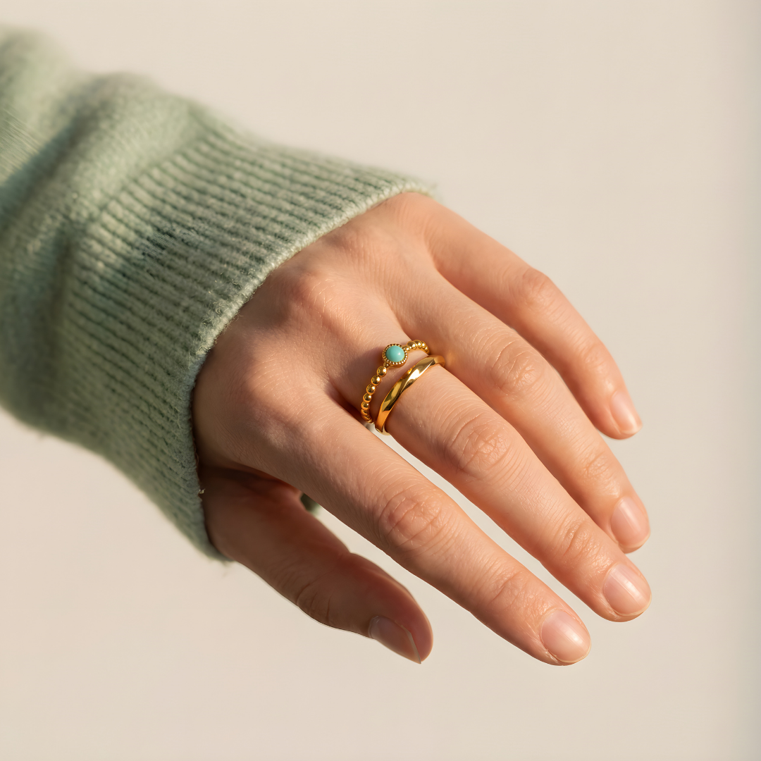 Amazonit amulett gyűrű – Egyensúly
