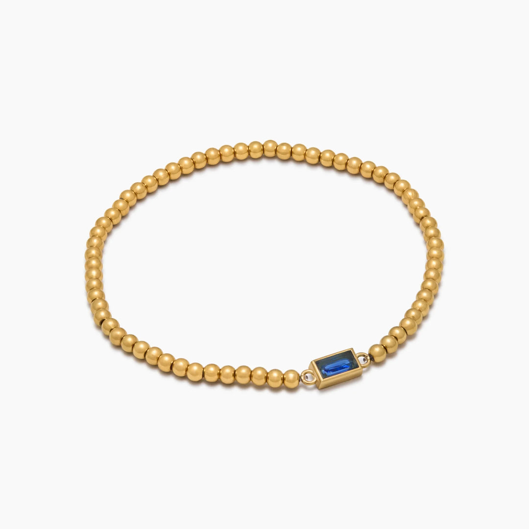 Arany gyöngyös Birthstone karkötő
