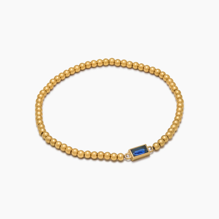 Arany gyöngyös Birthstone karkötő