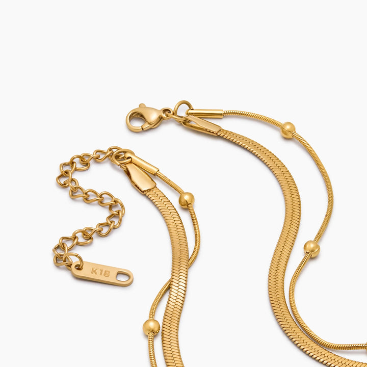 Snake & Satellite Chain réteges nyaklánc