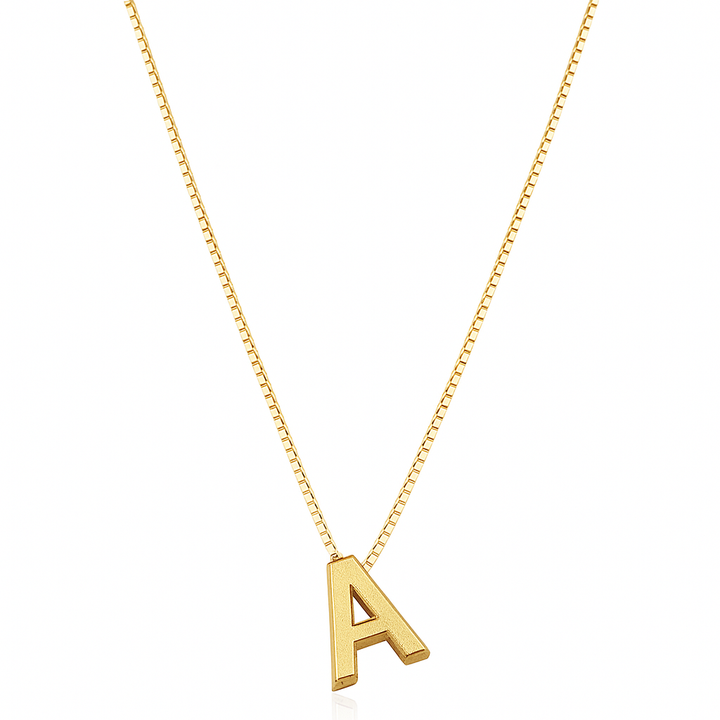 Arany személyre szabott monogramos nyaklánc