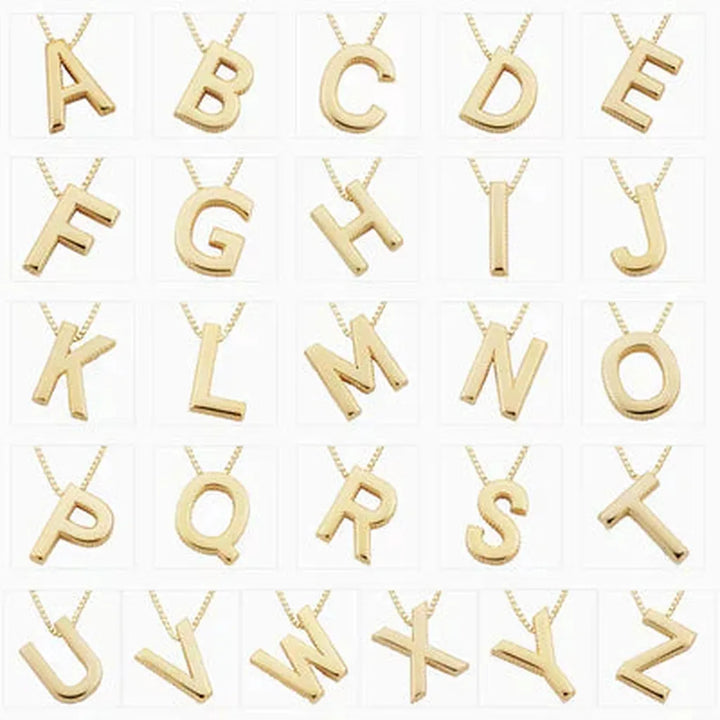 Arany személyre szabott monogramos nyaklánc