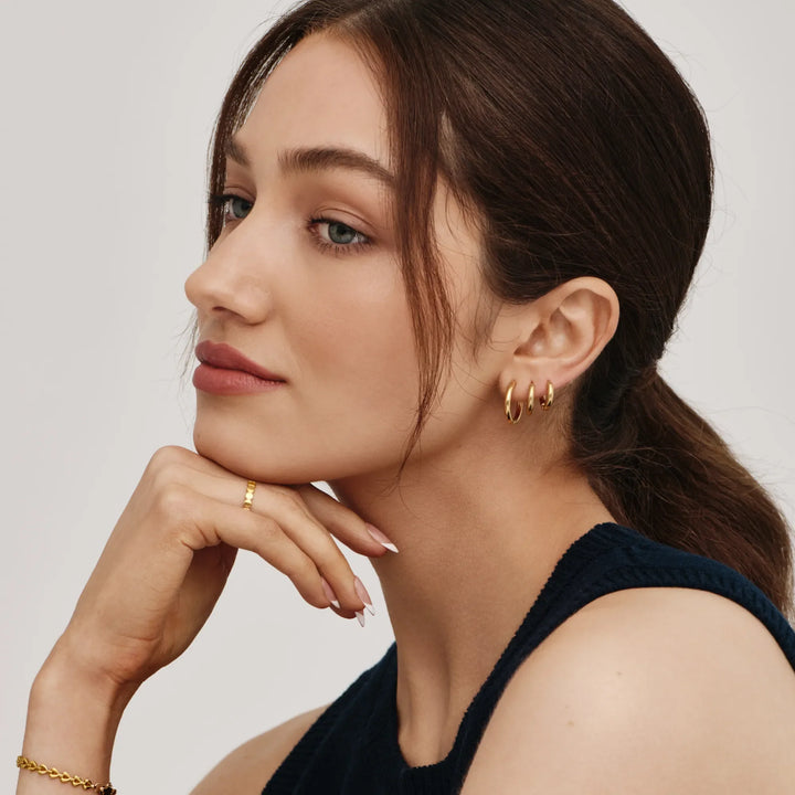 Essential Gold Hoop készlet
