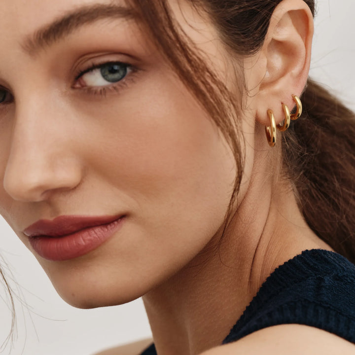 Essential Gold Hoop készlet