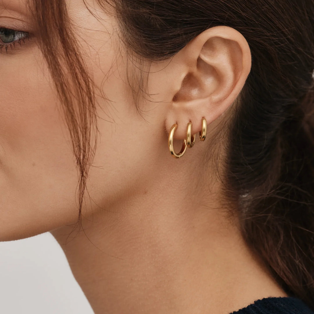 Essential Gold Hoop készlet