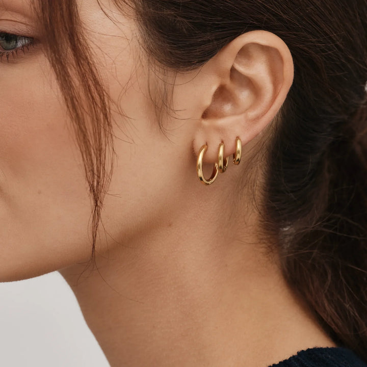 Essential Gold Hoop készlet
