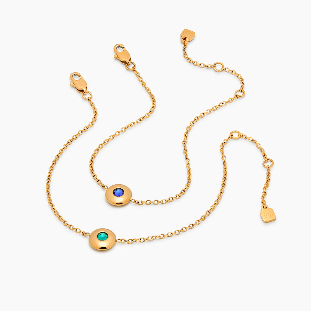 Mini Birthstone Charm karkötő