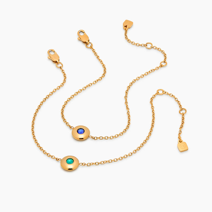 Mini Birthstone Charm karkötő