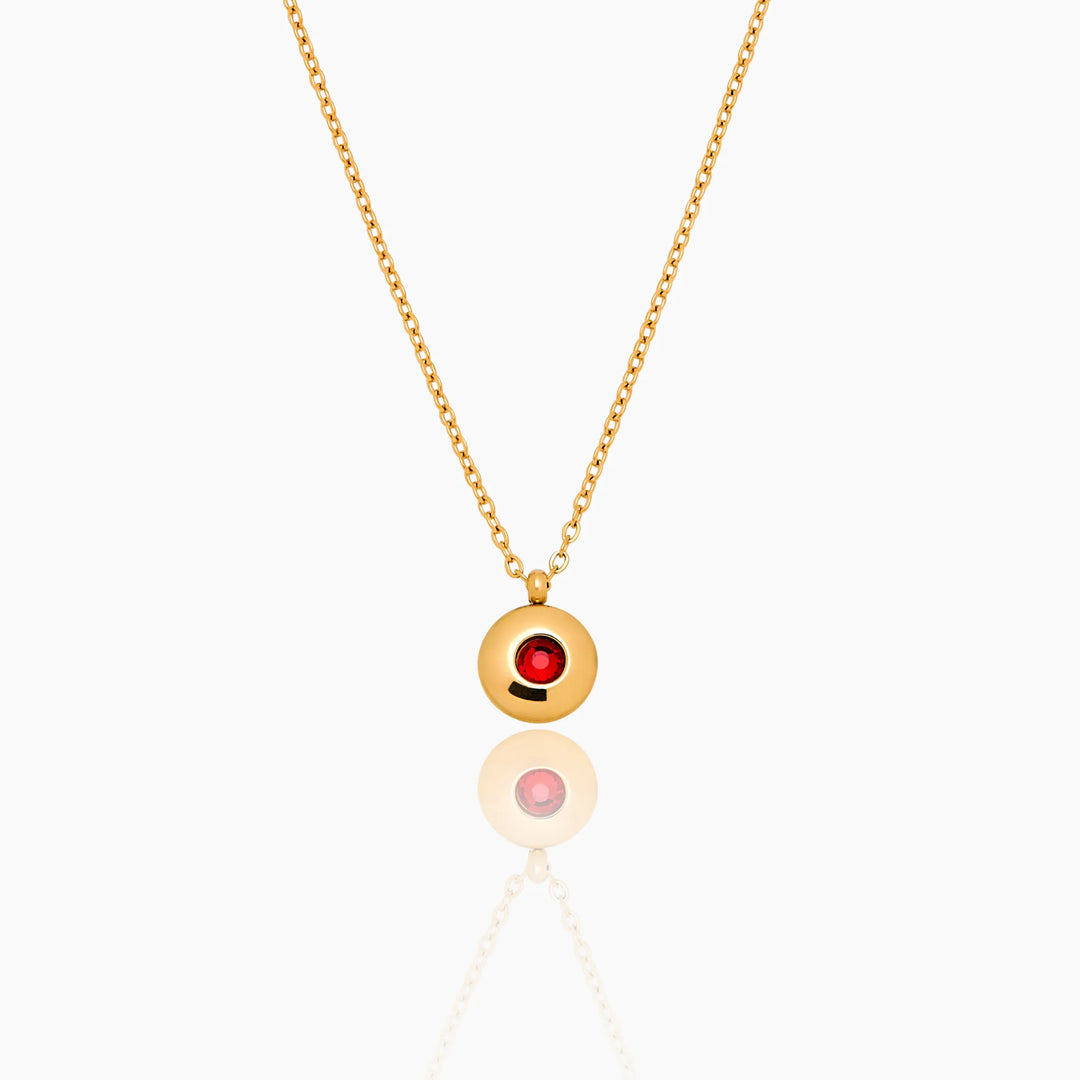 Mini Birthstone medál nyaklánc