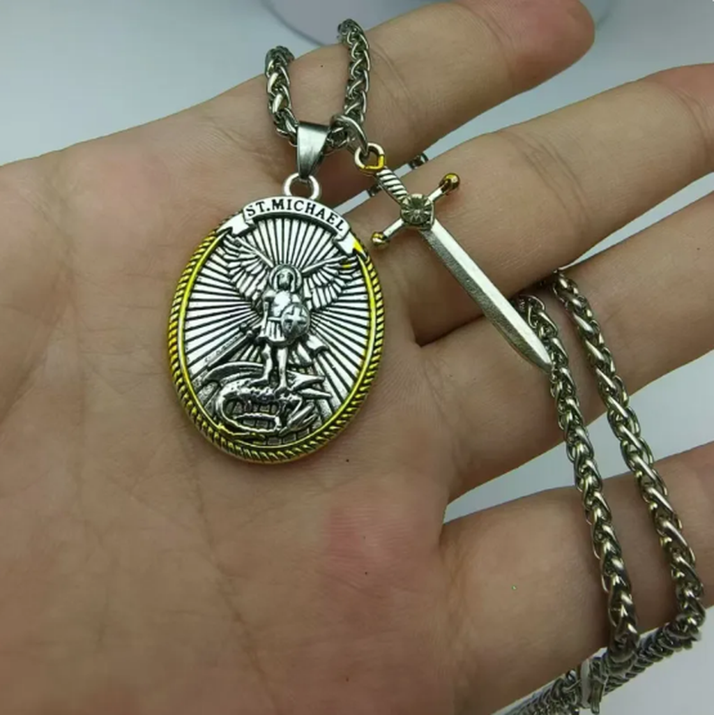 Dekoratív retro férfi nyaklánc