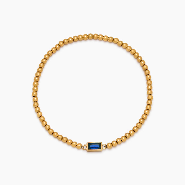 Arany gyöngyös Birthstone karkötő