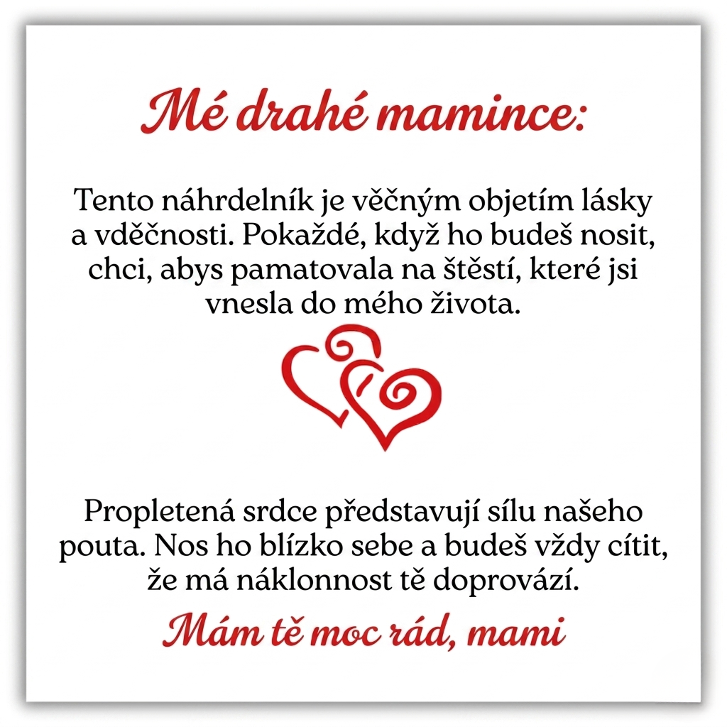 Összefonódó szívek nyaklánc