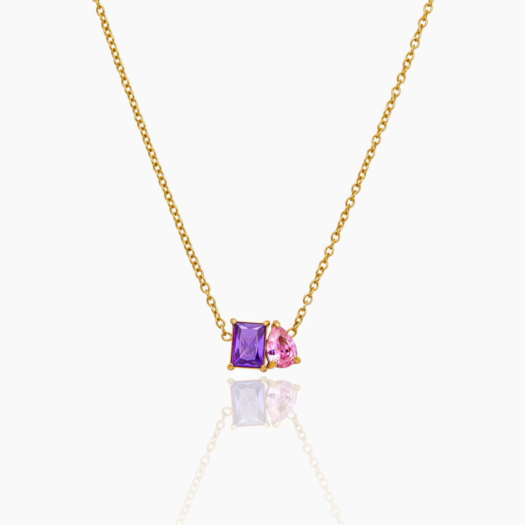 Forever Duo Birthstone nyaklánc