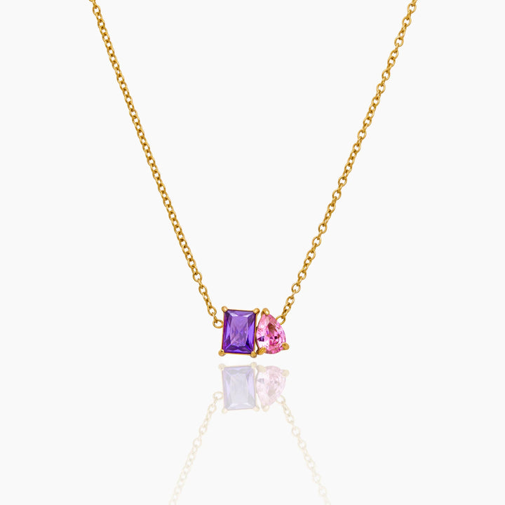 Forever Duo Birthstone nyaklánc