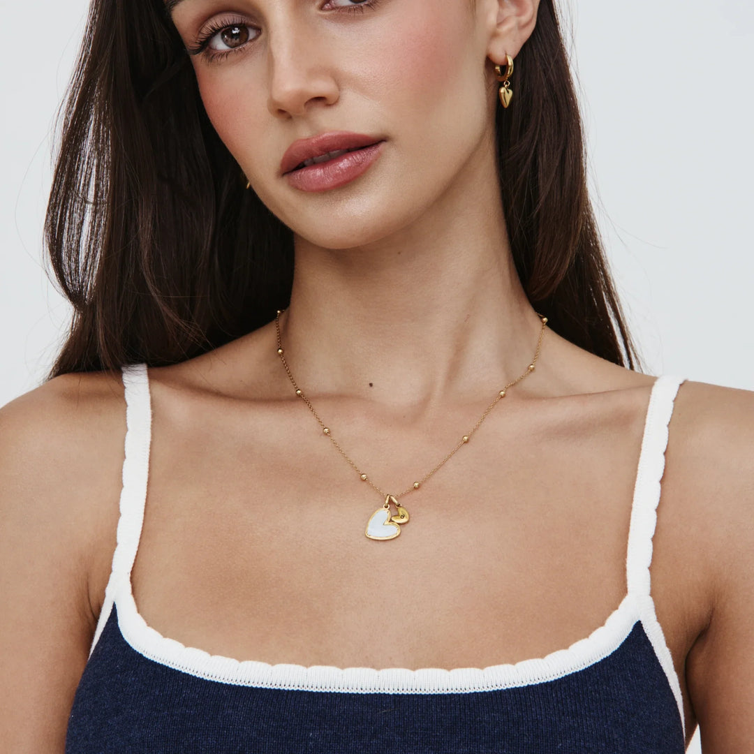Kezdeti Heart Duo nyaklánc