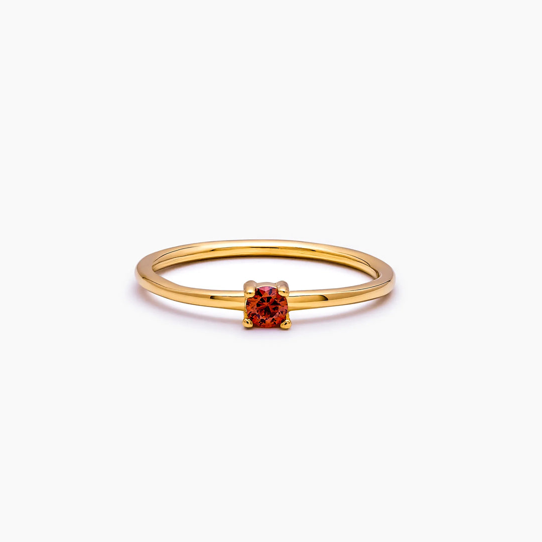Dainty Birthstone gyűrű