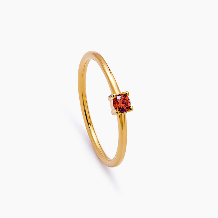 Dainty Birthstone gyűrű