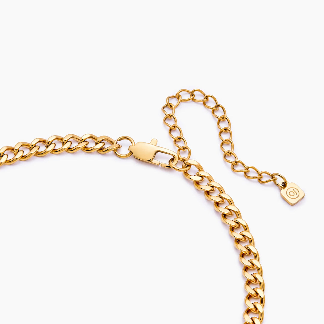 Curb Chain Fob nyaklánc