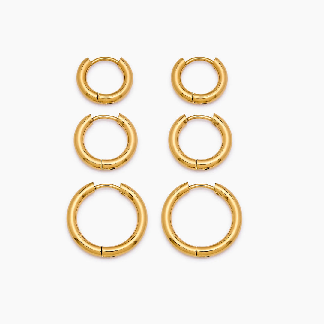 Essential Gold Hoop készlet