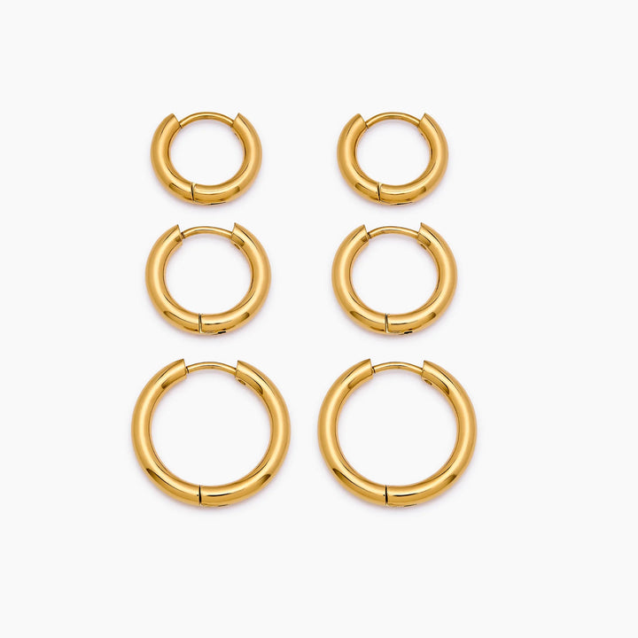 Essential Gold Hoop készlet