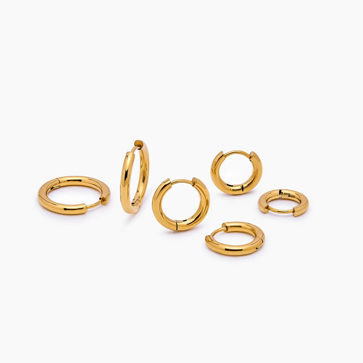Essential Gold Hoop készlet